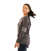 Women's Triblend Hooded Long Sleeve T-Shirt Thumbnail