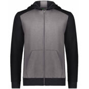 Youth Eco Revive™ Three-Season Triblend Fleece Full-Zip Hooded Sweatshirt Thumbnail