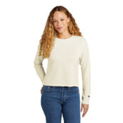Women's Tri Blend Fleece Crop Crew Thumbnail