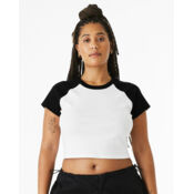 Women's Micro Rib Raglan Baby Tee Thumbnail