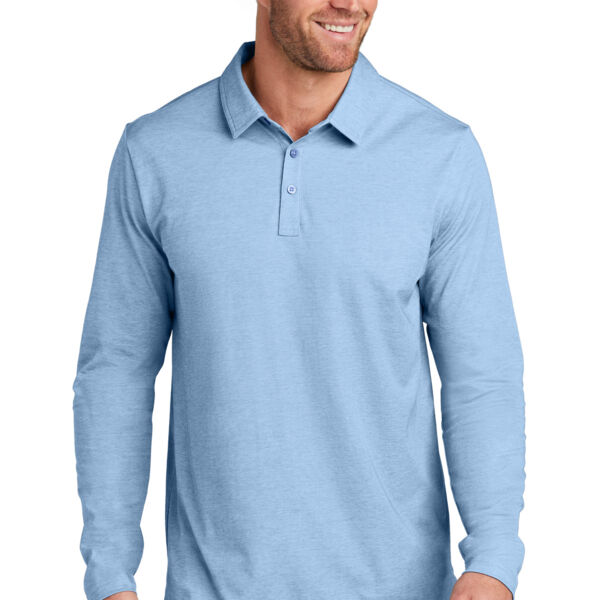 Oceanside Heather Long Sleeve Polo Thumbnail