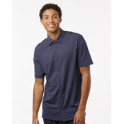 Men's Full Button Down Short Sleeve Shirt Thumbnail