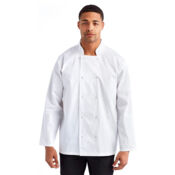 Unisex Ten Studded Front Chef Coat Thumbnail