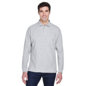 Men's Pima Piqué Long Sleeve Polo Thumbnail