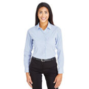 Women's CrownLux Performance® Micro Windowpane Woven Dress Shirt Thumbnail