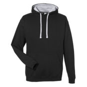 Unisex Midweight Varsity Contrast Hooded Sweatshirt Thumbnail