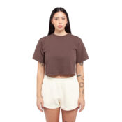 Women's Garment-Dyed Crop T-Shirt Thumbnail