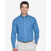 Men's Tall Crown Collection® Broadcloth Woven Dress Shirt Thumbnail