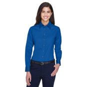 Women's Easy Blend™ Long Sleeve Twill Dress Shirt with Stain-Release Thumbnail