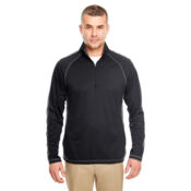 Cool & Dry Sport Quarter-Zip Pullover with Side and Sleeve Panels Thumbnail
