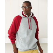 Unisex Nublend® Colorblocked Raglan Hooded Sweatshirt Thumbnail