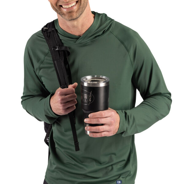 Cutter & Buck Prospect Recycled Featherlight Stretch Mens Big & Tall Hooded Pullover Thumbnail