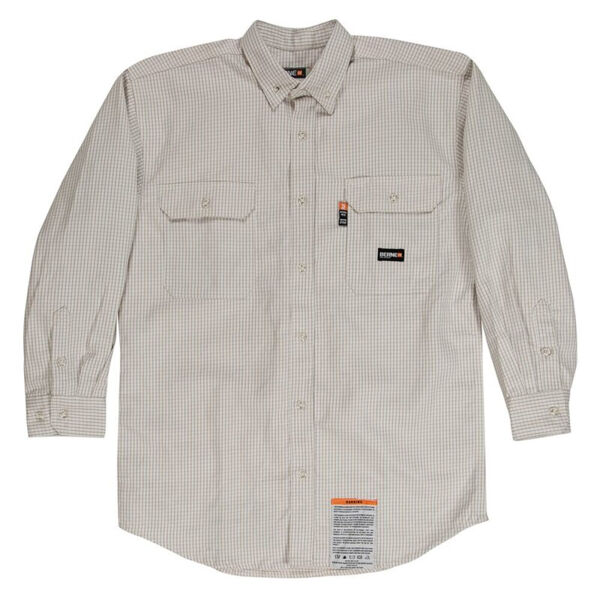 Men's Tall Flame-Resistant Down Plaid Work Shirt Thumbnail