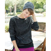 Women’s Glitter French Terry Wide Neck Sweatshirt Thumbnail