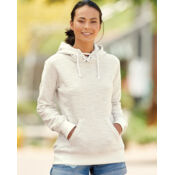 Women’s French Terry Sport Lace Scuba Hooded Sweatshirt Thumbnail