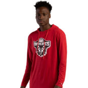 Men's Tri-Blend Surplice Hooded Long Sleeve T-Shirt Thumbnail