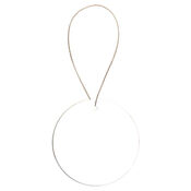  2 1/2" White Sublimatable Round Ceramic Ornament Thumbnail