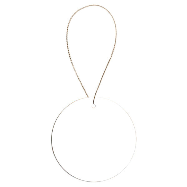  2 1/2" White Sublimatable Round Ceramic Ornament Thumbnail