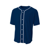 Short Sleeve Full Button Baseball Top Thumbnail