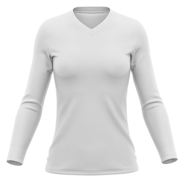 2HE-Performance Women's/Girls  Long Sleeve V-neck Raglan Jersey Thumbnail
