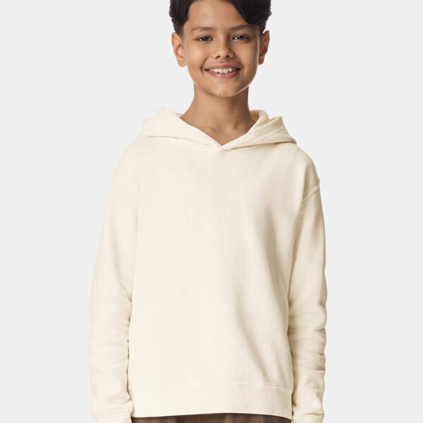 Garment-Dyed Youth Lightweight Fleece Hooded Sweatshirt Thumbnail