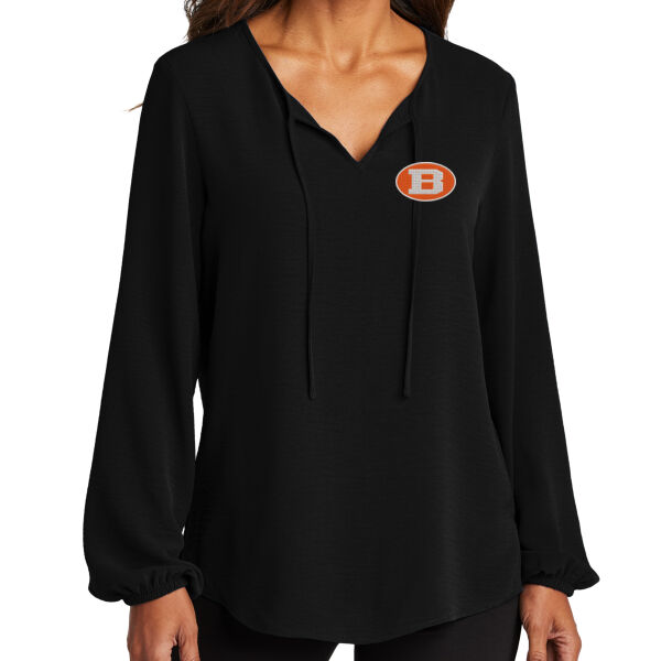 Brooks  - Women's Textured Crepe Blouse Thumbnail